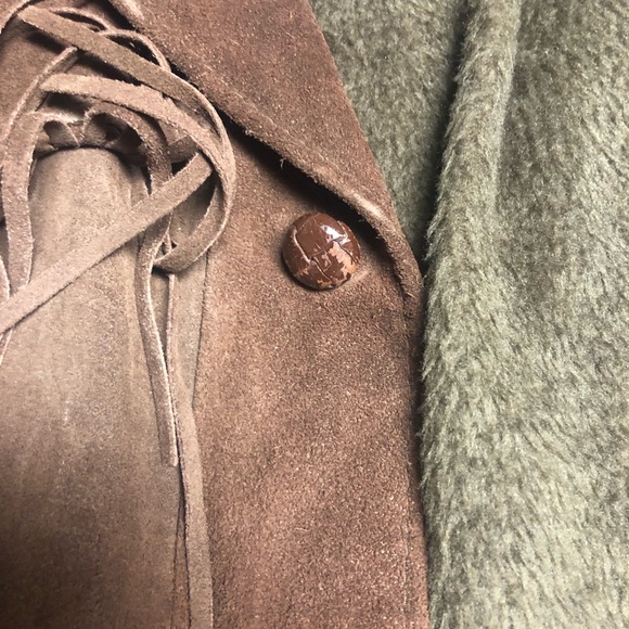 Vintage mens brown leather western outdoor wear jacket size 38 tall by Sears - Picture 6 of 13